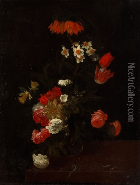 Blumenstilleben Oil Painting - Maria van Oosterwyck