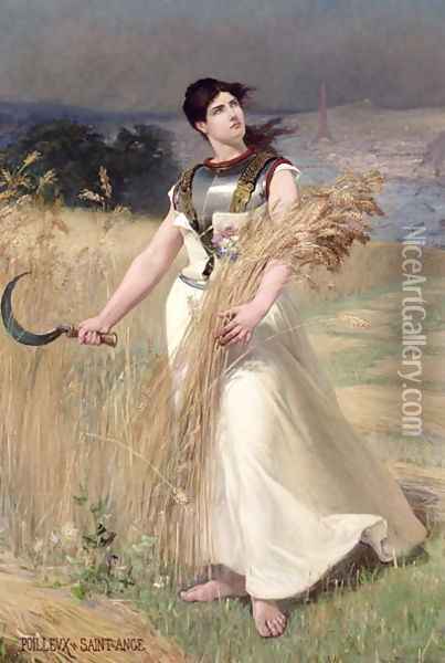 Allegory of France Oil Painting - Georges Louis Poilleux-Saint-Ange
