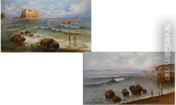 Uferlandschaften Oil Painting - Raimpondo Scoppa