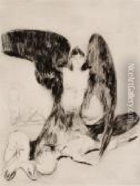 Harpy Oil Painting - Edvard Munch