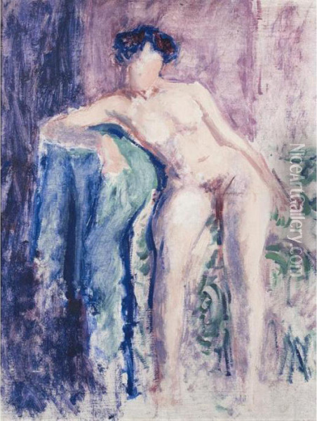 Nude On A Couch Oil Painting - Roderic O'Conor
