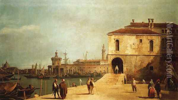 Fonteghetto della Farina Oil Painting - (Giovanni Antonio Canal) Canaletto