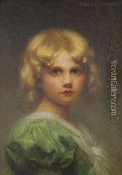 Portrait Of A Child Oil Painting - Edouard Cabane