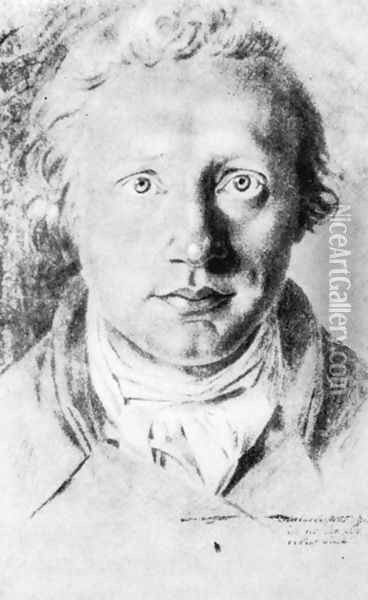 Self-Portrait 1784 Oil Painting - Asmus Jakob Carstens