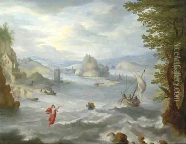 The Calling of Saint Peter Oil Painting - Balthasar Beschey
