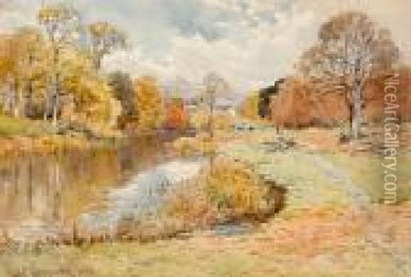 Autumn Stream Oil Painting - Jasper Francis Cropsey