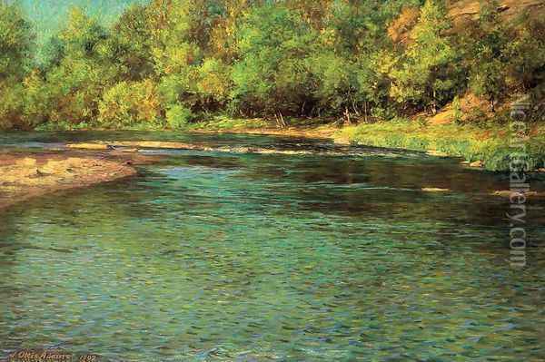 Iredescence of a Shallow Stream Oil Painting - John Ottis Adams