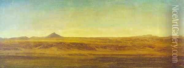 On The Plains Oil Painting - Albert Bierstadt