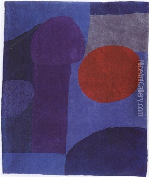 Bleu-rouge Oil Painting - Paul Klee