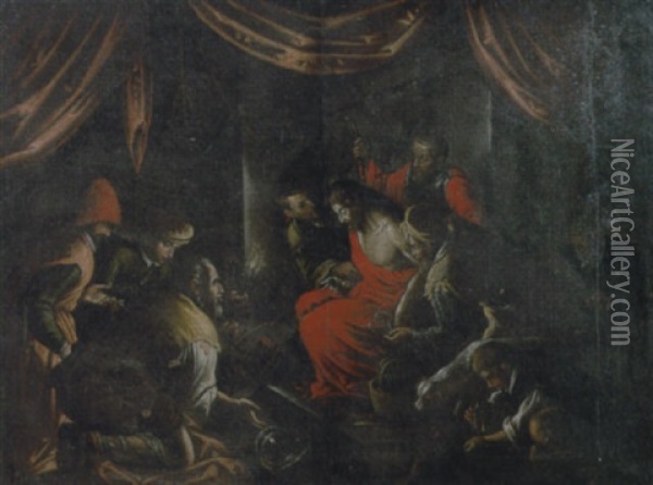 Cristo Deriso Oil Painting - Jacopo dal Ponte Bassano