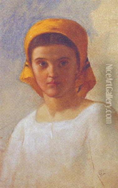 An Italian Beauty Oil Painting - Frederick Goodall