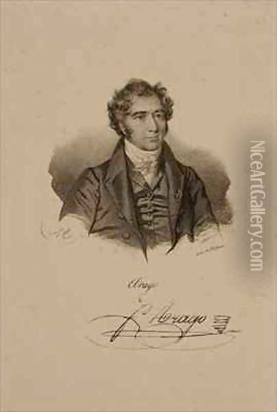 Portrait of Dominique Francois Jean Arago 1786-1853 Oil Painting - Francois Seraphin Delpech