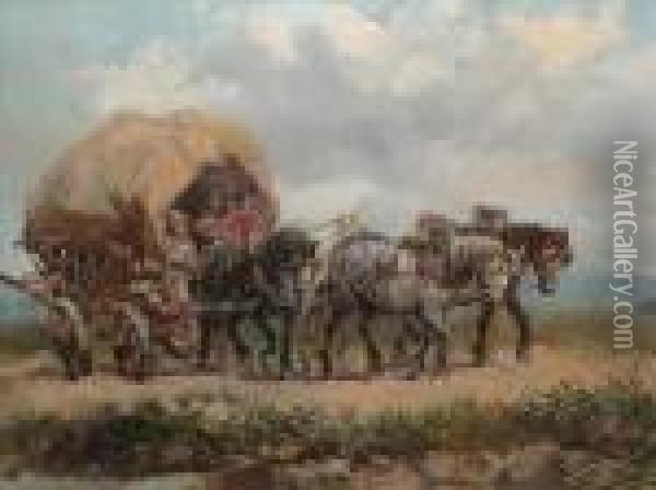 The Hay Cart Oil Painting - Harden Sidney Melville