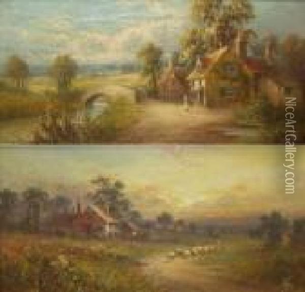 Country Landscapes Oil Painting - Sidney Yates Johnson