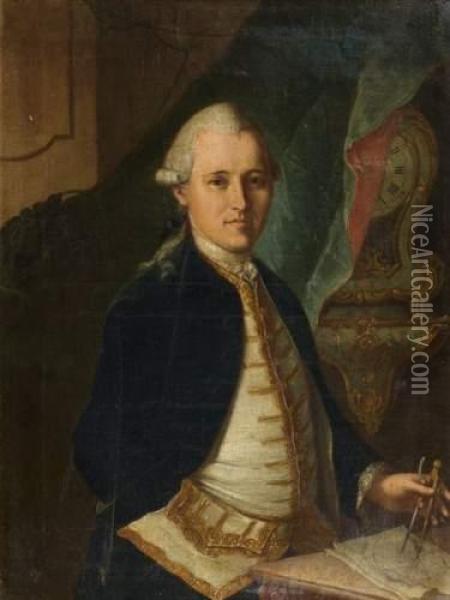 Portrait De Franciscus Petrus De Delley Oil Painting - Gottfried Locher