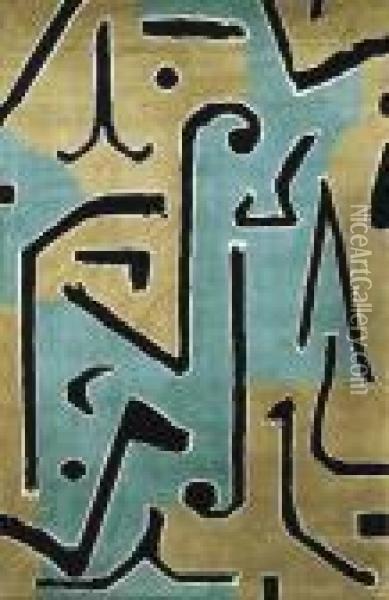 Brins D'herbe Oil Painting - Paul Klee