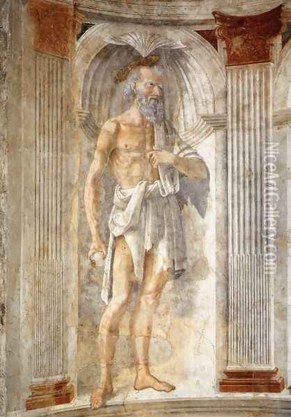 St Jerome c. 1471 Oil Painting - Domenico Ghirlandaio