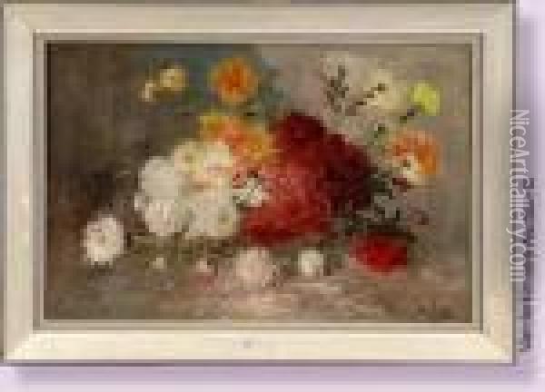Gerbe De Fleurs Oil Painting - Henry Schouten