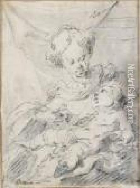Madonna Con Il Bambino Oil Painting - Francesco Guardi