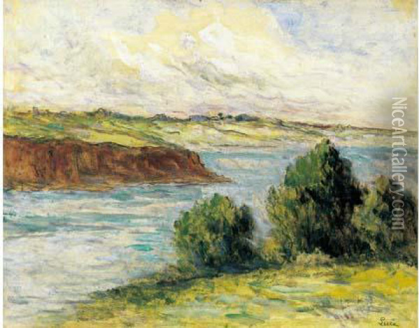 Estuaire Breton. Oil Painting - Maximilien Luce