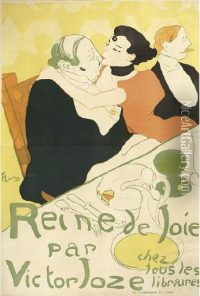 Toulouse-lautrec, French Reine De Joie Oil Painting - Henri De Toulouse-Lautrec