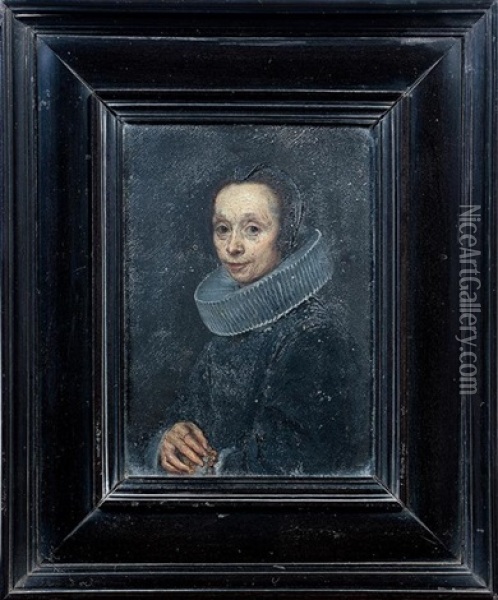 Portrait De Dame Oil Painting - Gonzales Coques
