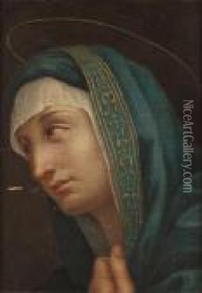 Madonna (fragment) Oil Painting - Giovanni Battista Salvi