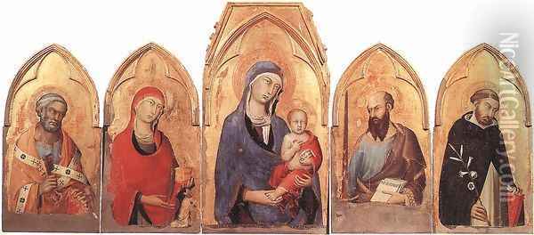 Orvieto Polyptych c. 1321 Oil Painting - Louis de Silvestre