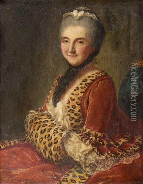 Portrait Presumee De La Comtesse De Blois Oil Painting - Marianne Loir