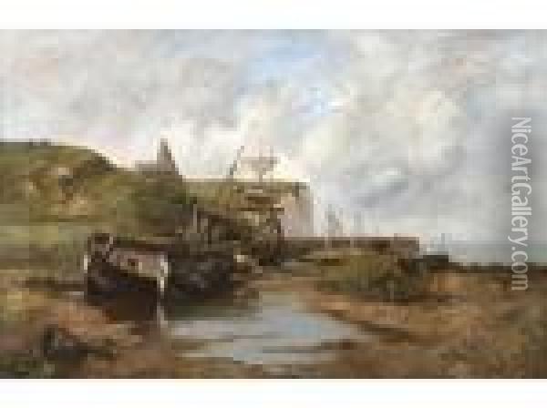 Le Treport Oil Painting - Leon Richet