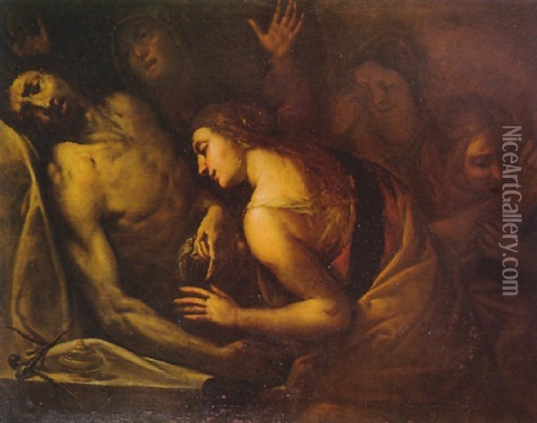 Compianto Sul Cristo Morto Oil Painting - Ercole Procaccini the Younger