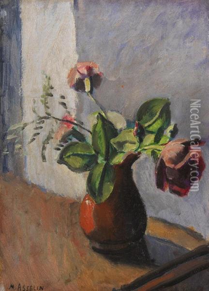 Bouquet De Roses Oil Painting - Maurice Asselin