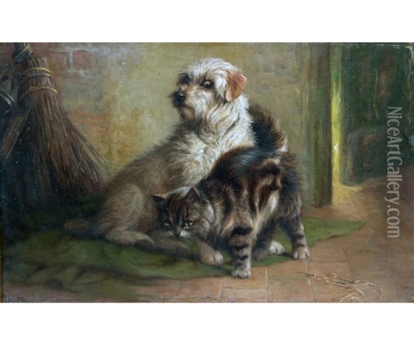 Too Close For Comfort Oil Painting - John Fitz Marshall