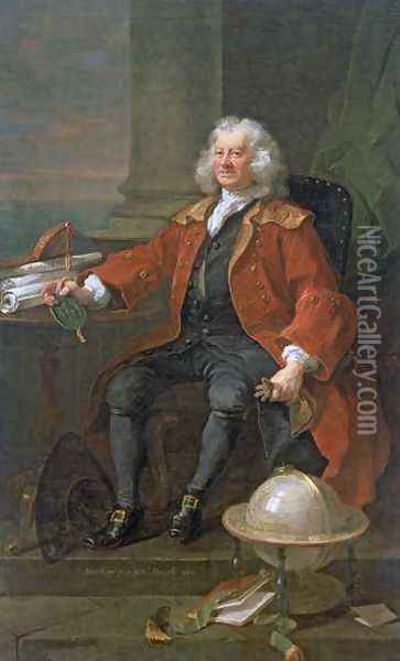 Portrait of Captain Coram Oil Painting - William Hogarth