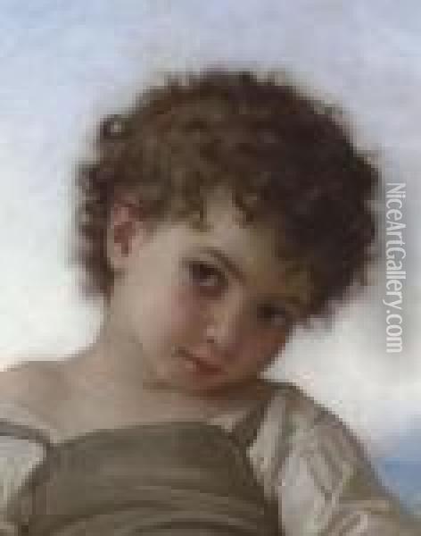 Tete D'enfant Oil Painting - William-Adolphe Bouguereau