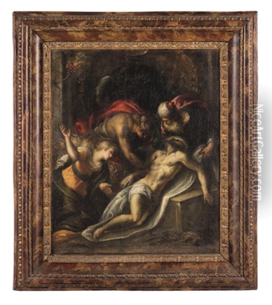 Deposizione Di Cristo Oil Painting - Andrea (Andrea Vicentino) Michieli