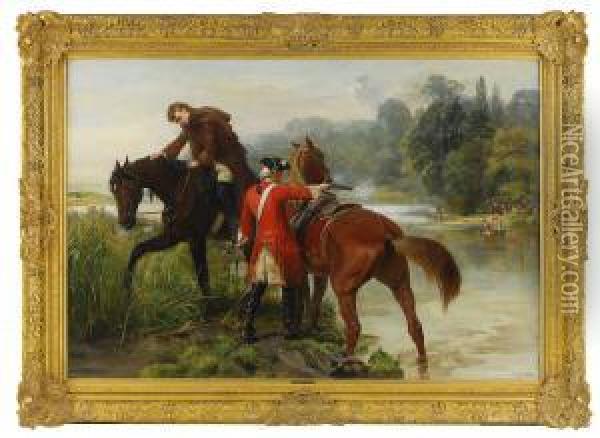 The Parting Shot Oil Painting - Samuel Edmund Waller