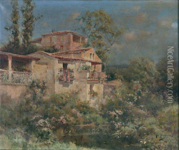 Villa Espagnole Oil Painting - Jose Maria Jardines