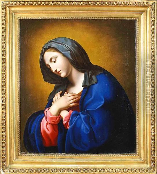 Madonna In Preghiera Oil Painting - Antonio Cavallucci