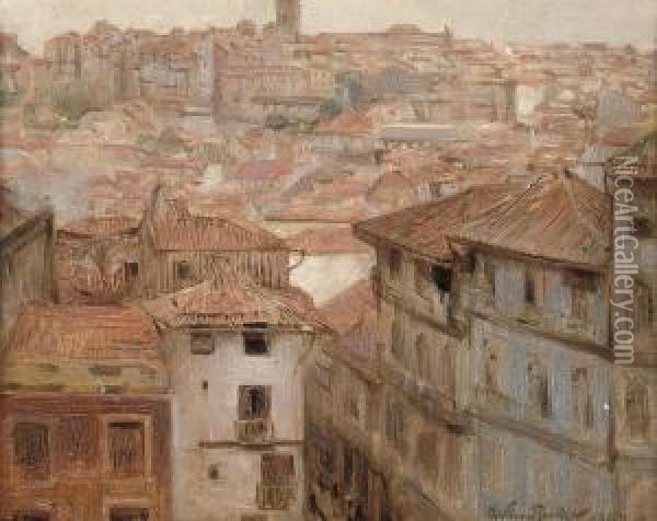 Oporto, Portugal Oil Painting - Arthur Hacker
