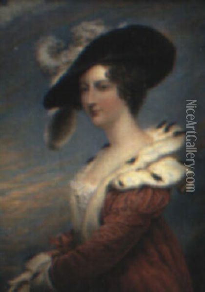 Lady Georgiana Agar Ellis Oil Painting - Joseph Lee