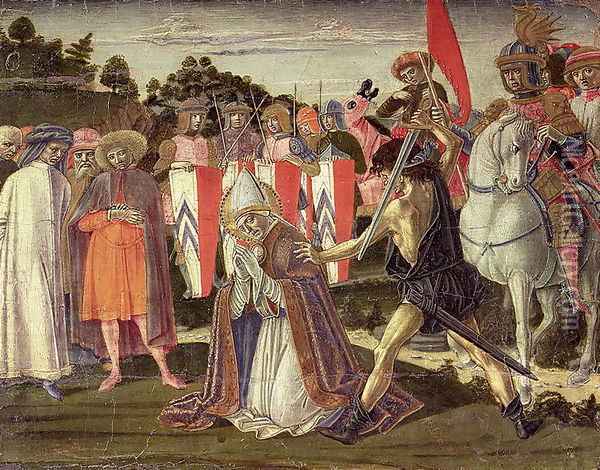 The martyrdom of St. Fabian Oil Painting - Benvenuto Di Giovanni Guasta
