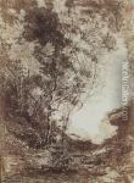 L'embuscade Oil Painting - Jean-Baptiste-Camille Corot
