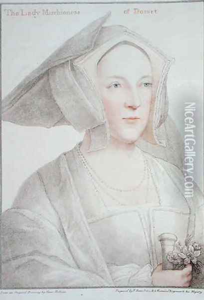 The Lady Marchioness of Dorset 1481-1535 Oil Painting - Hans Holbein the Younger