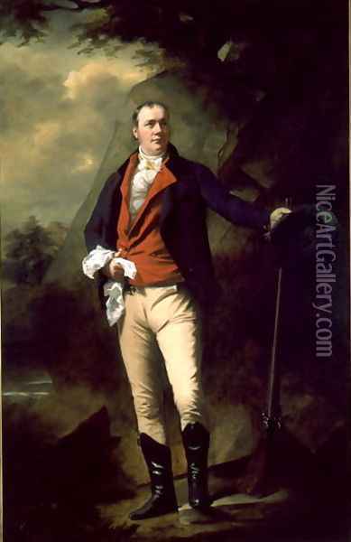 Portrait of Sir John Cunningham d.1822 Oil Painting - Sir Henry Raeburn