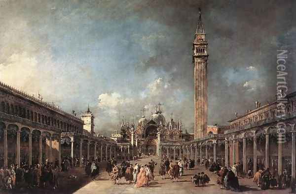 Piazza di San Marco Oil Painting - Francesco Guardi