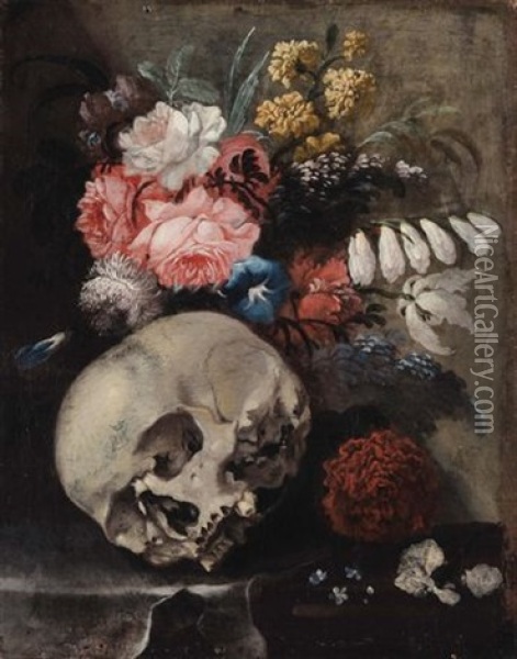 Vanitas Oil Painting - Ludovico Stern