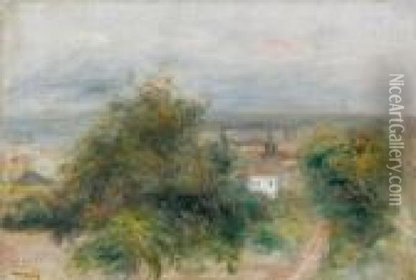 Paysage A Essoyes Oil Painting - Pierre Auguste Renoir