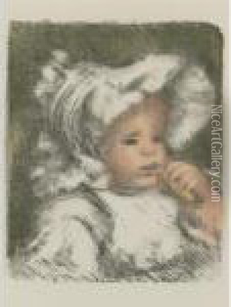 Enfant Au Biscuit (d.; S. 31) Oil Painting - Pierre Auguste Renoir