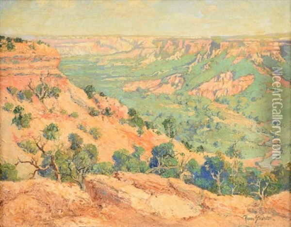 Palo Duro Canyon Oil Painting - Franz Strahalm